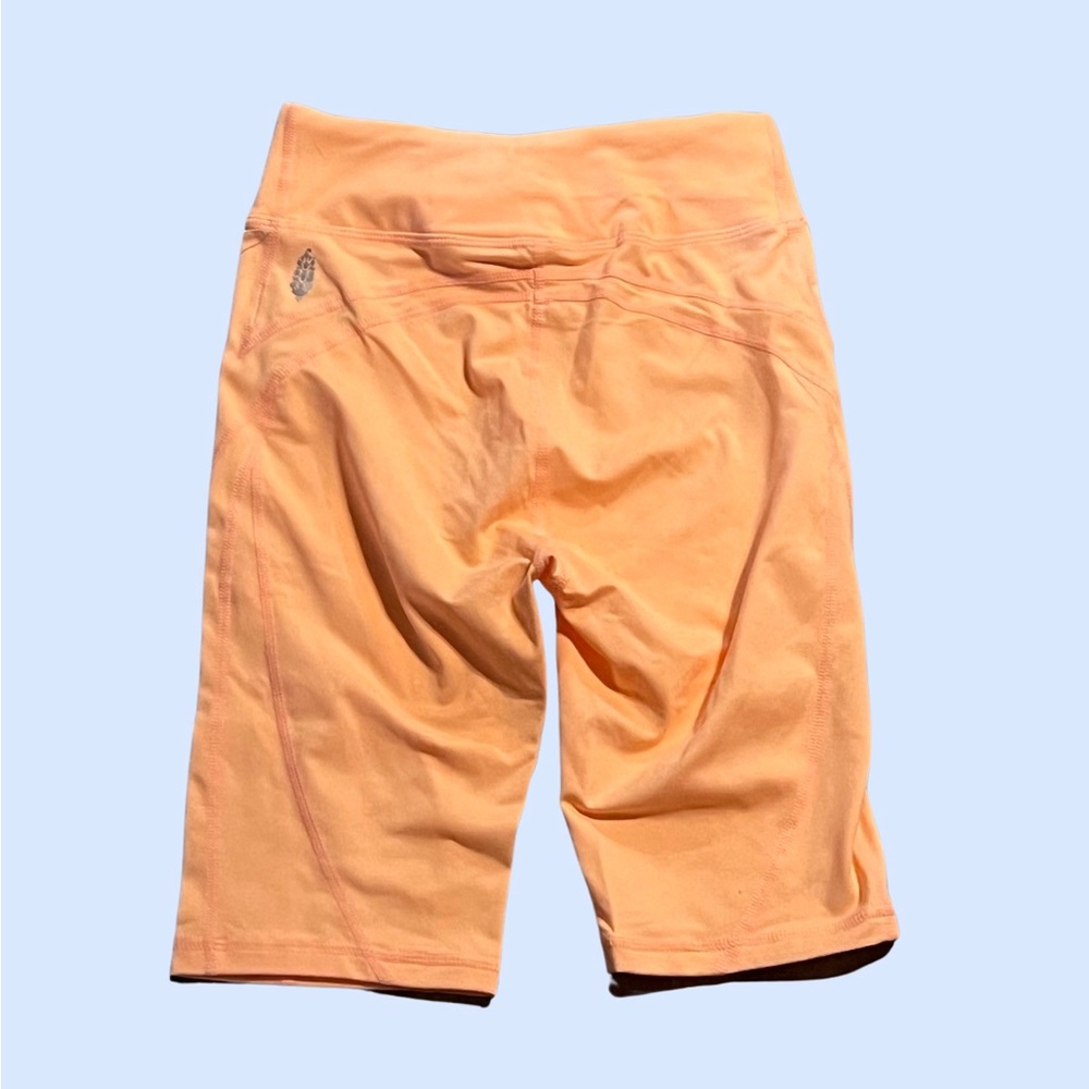NWT free people movement biker shorts orange peach horizon size XS - Picture 2 of 2